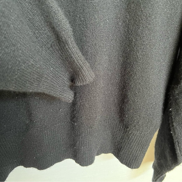 Zadig & Voltaire Black Wool & Cashmere Blend Star Motif Crew Neck Sweater. Sz XS - Picture 7 of 13